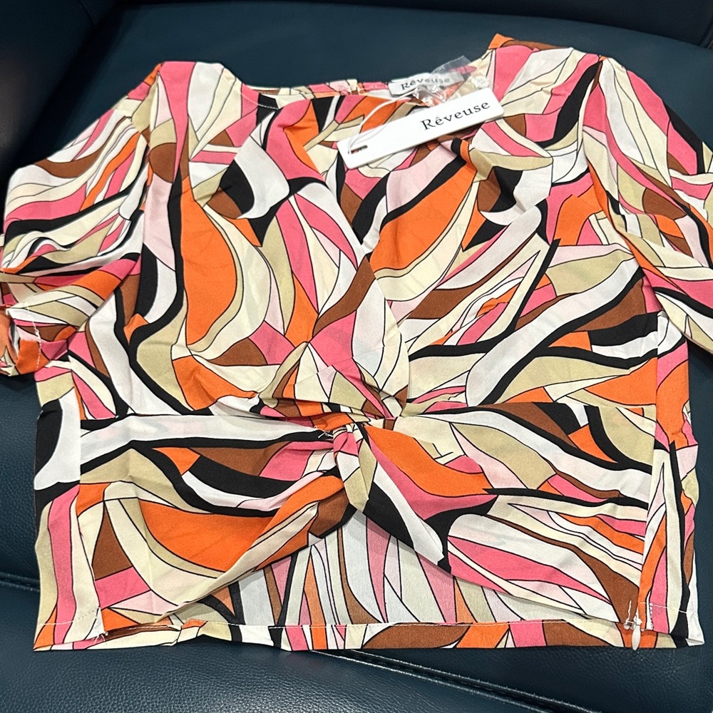 Women's Colorful Abstract Blouse